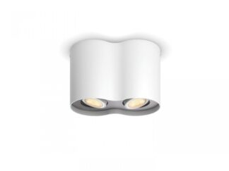 PILLAR HUE PLATE/SPIRAL WHITE 2X5W 230V