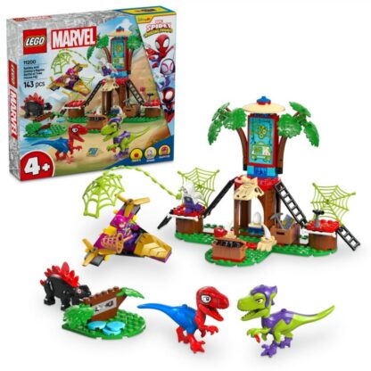Spidey and Gobby's Raptor Battle at Tree House HQ 11200
