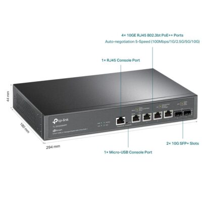TP-LINK JETSTREAM 6P GB SMART SWITCH 4 POE - Image 4