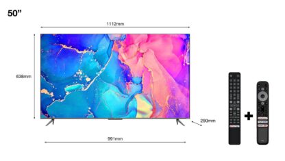 TCL 50"-126CM QledSmart TV 4K Silver