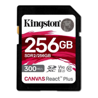 SD CARD Kingston 256GB CL10 UHS-I Canvas React Plus