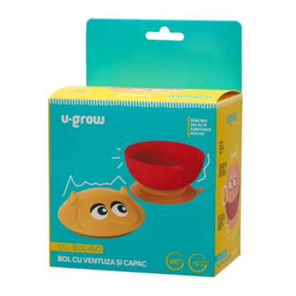 Bowl with suction cup and lid 450 ml - Image 4