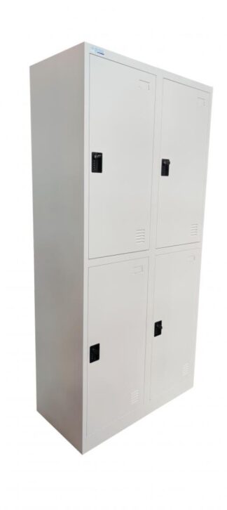 METAL LOCKER WITH 4 DOORS