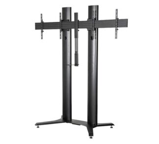 B-Tech double mobile stand 56-65" 2m, black