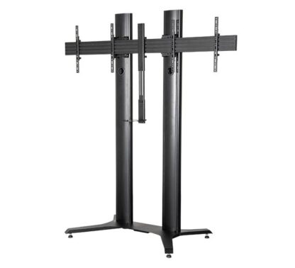 B-Tech double mobile stand 56-65" 2m, black