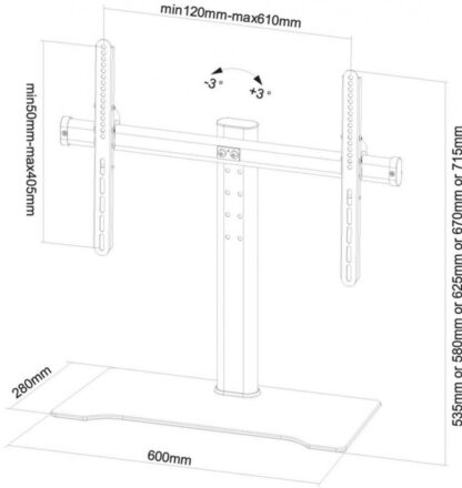 Neomounts Screen TV Desk Stand Tilt 32"-60" - Image 2