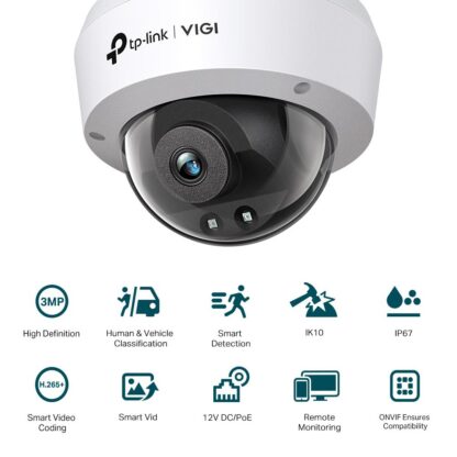 TP-LINK VIGI 3MP DOME NTW CAMERA 2.8MM - Image 2