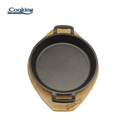CAST IRON PAN DIA 20 CM, WOODEN BASE - Image 6