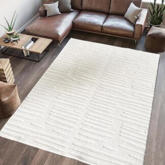 Carpet, embossed pattern,Oliver, 200x300 Cream