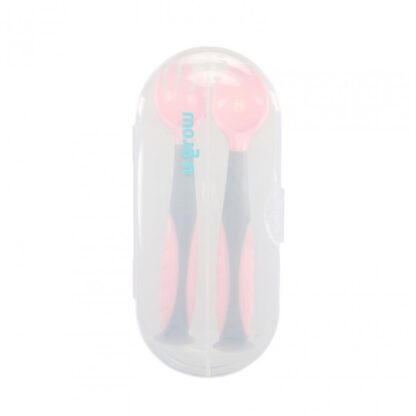 Spoon and fork set, pink, U-Grow - Image 2