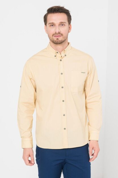 Beige Men's Casual Shirt M