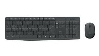 Kit Logitech MK235 wireless keyboard + mouse grey