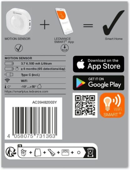 SMART WIFI MOTION SENSOR FS1 LEDV - Image 4