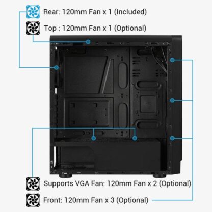 PC Case Aerocool Rift black - Image 2