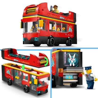 Red Double-Decker Sightseeing Bus 60407 - Image 7