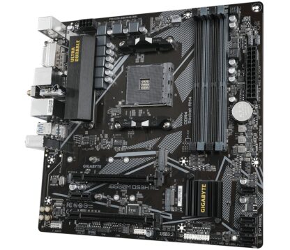 Motherboard Gigabyte B550M DS3H AC AM4 DDR4 - Image 3