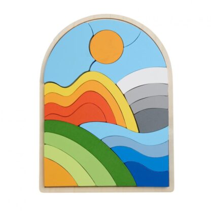 RAINBOW WOODEN PUZZLE, 21 PIECES - Image 2