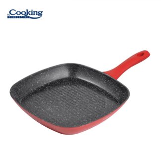 ALUMINUM GRILL PAN 28x4CM, RED STONE