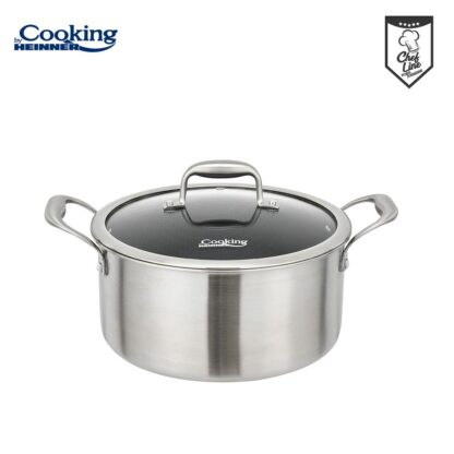 STAINLESS STEEL CUTTER+COVER 24x12CM, 5L, TITANIUM3
