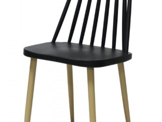 SET OF 4 PIECES BLACK MOON CHAIR