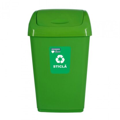 GARBAGE BASE FOR RECYCLING ECO 18 L, GREEN