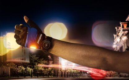 PEGAS GLOVES WITH LED SIGNAL, XXXL, RED - Image 2