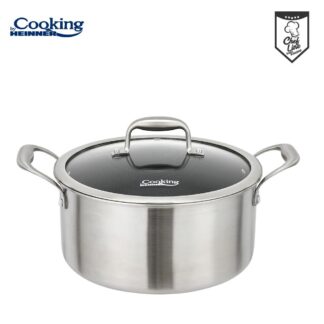 STAINLESS STEEL CUTTER+COVER 28x13CM, 7L, TITANIUM3