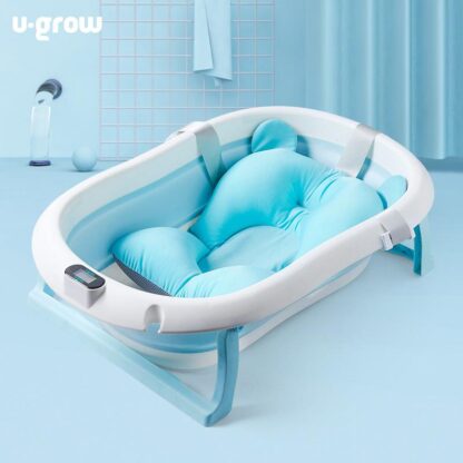 Bathtub with built-in thermometer, blue - Image 5