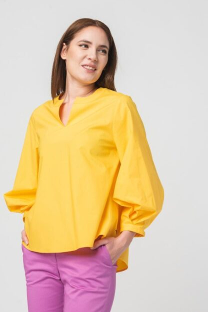 Women's Casual Shirt Yellow M