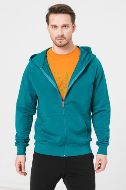 Men's Casual Cotton Sweatshirt Petrol-Xl - Image 5