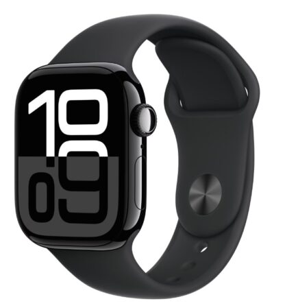 Apple Watch Series 10 GPS 42mm Jet Black Aluminium Case with Black Sport Band - M/L - Image 2