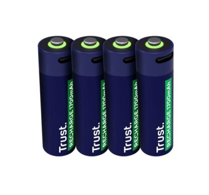 Rechargeable batteries Trust AA USB-C 4x