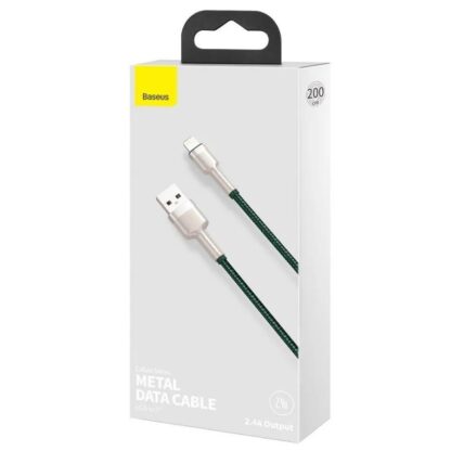 Cable Baseus Cafule Lightning, 2m, green - Image 3