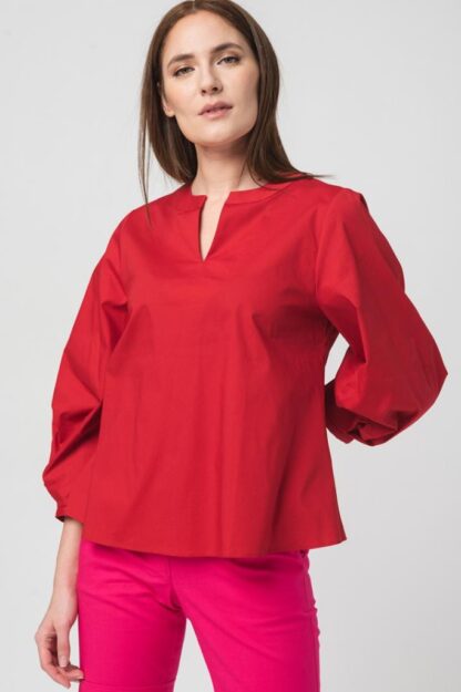 Women's Casual Shirt Red S - Image 2