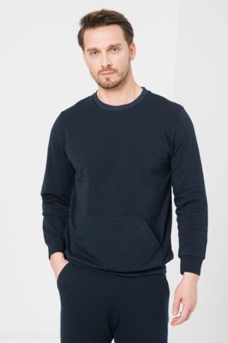 Navy-Xxl Men's Casual Cotton Blouse