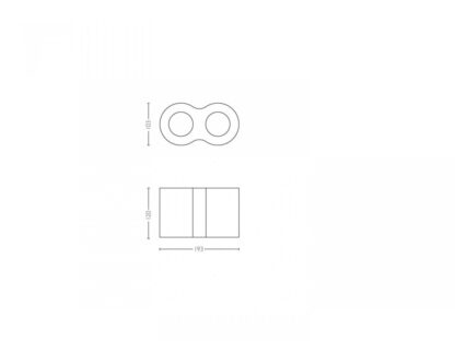 Pillar Hue plate/spiral black 2x5W 230V - Image 3