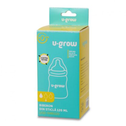 Glass bottle 120 ml + 2 extra teats - Image 3