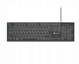 Tastatura Natec Herring Slim, negru/alb