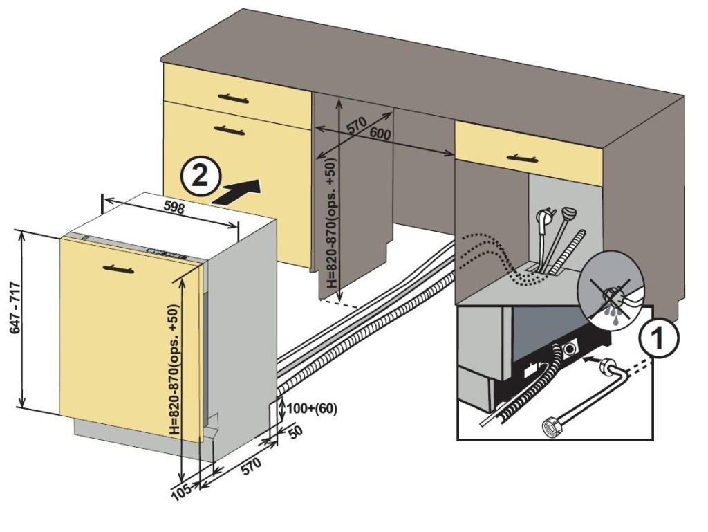 Built-in dishwasher Heinner HDW-BI6614AID+++ - Image 3