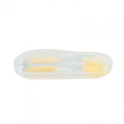 Spoon and fork set, yellow, U-Grow - Image 3