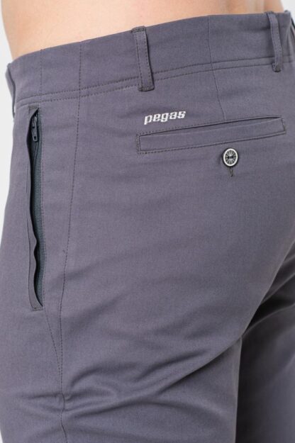Men's Casual Long Pants Gray S - Image 6