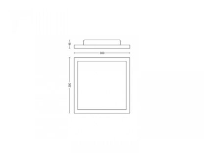 AURELLE HUE PANEL SQ 24.5W CEILING LAMP - Image 4