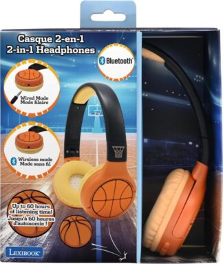WIRELESS FOLDABLE HEADPHONES, BASKETBALL