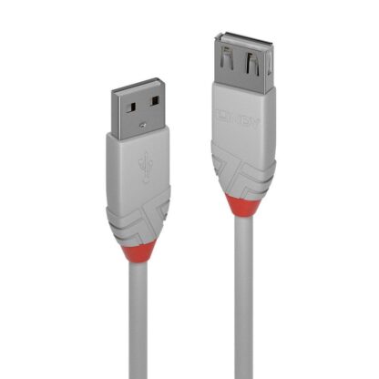 Lindy 3m USB 2.0 Type A Extension Cable, Anthra Line - Image 2