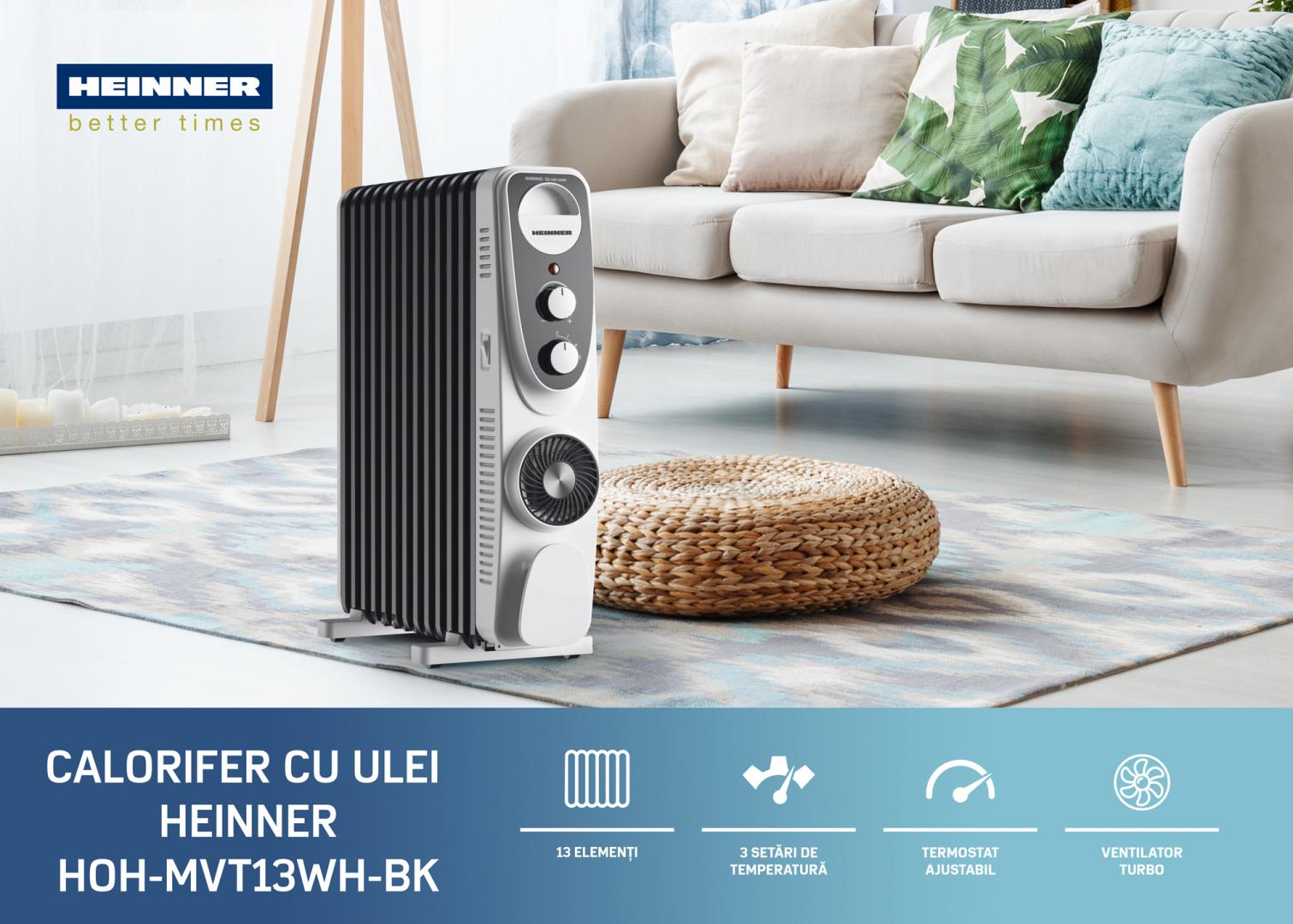 CALORIFER HEINNER HOH-MVT13WH-BK - Image 5