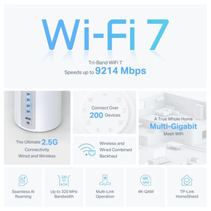 TP-LINK KIT BE9300 MESH WIFI 7 2PK - Image 5