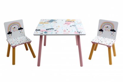 Set of 2 chairs + Super girl desk