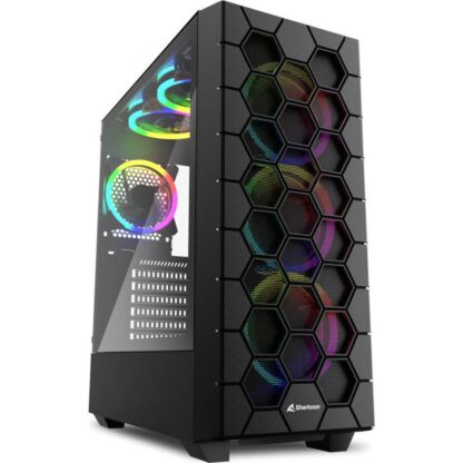 PC CASE SHARKOON RGB HEX BLACK