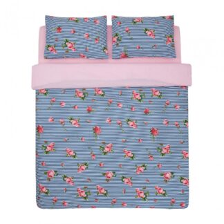 DOUBLE BED LINEN, 100% BBC, 132TC, PINK