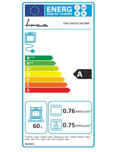 Built-in FRAM FBO-S607GCAR-RBK oven - Image 6